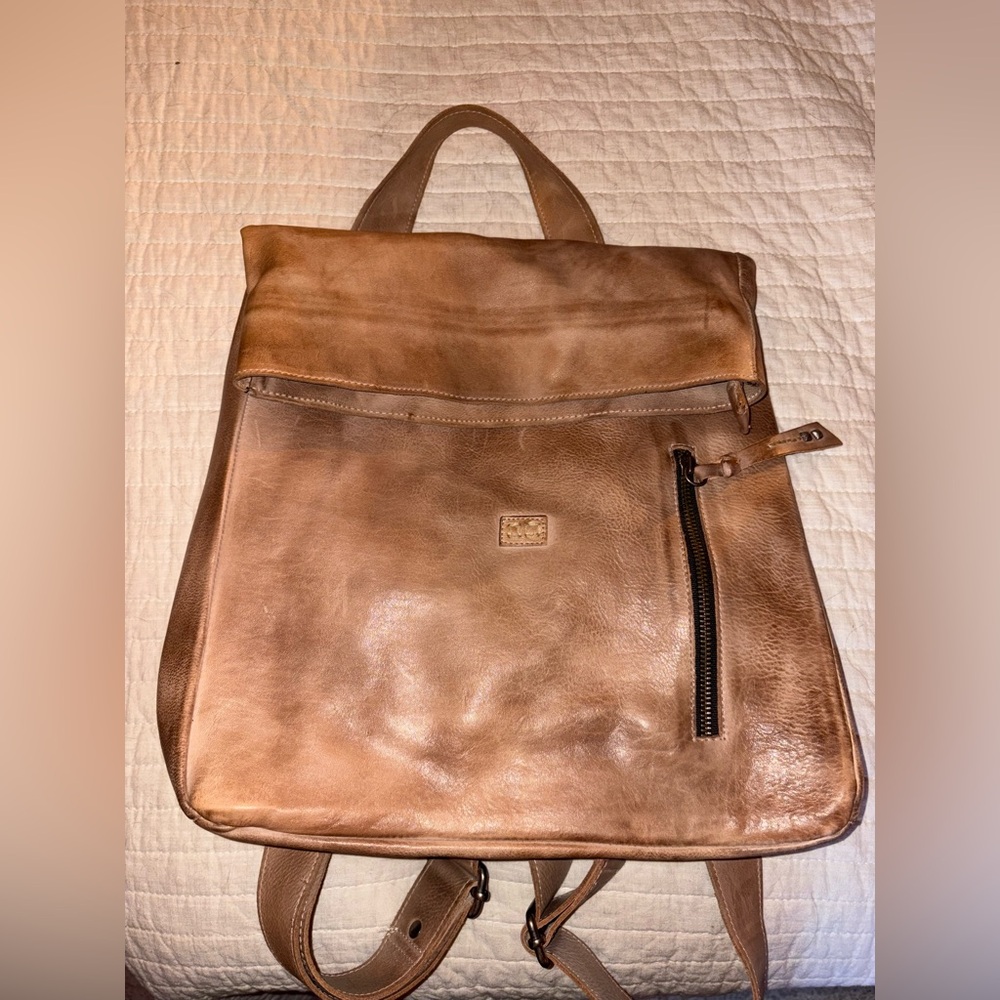 Howie Tan Leather Backpack. BedStu EXCELLENT CONDITION